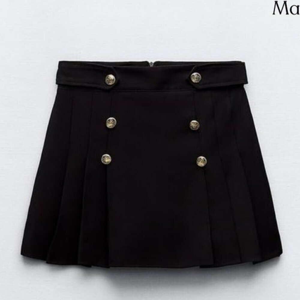 Zara High Waisted Wrap Shorts Green Size S Womens Blogger Fav NEW WITH TAG!